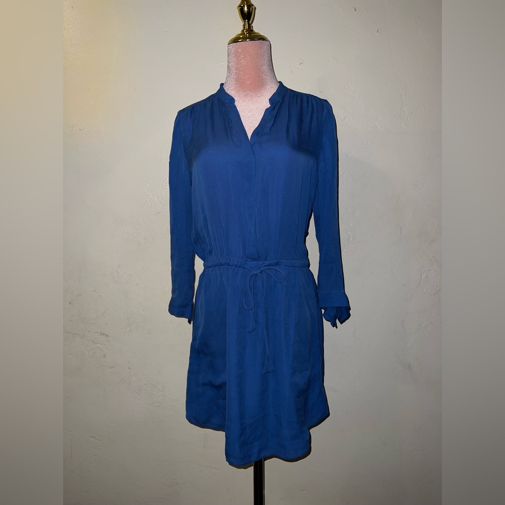 Babaton Deep Blue Long Sleeve Dress